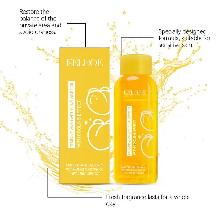 Nettoyant pour le corps féminin avec huile de tournesol naturelle