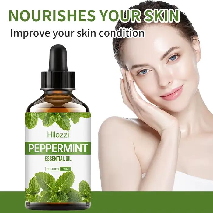 L'huile essentielle végétale de menthe poivrée convient au massage