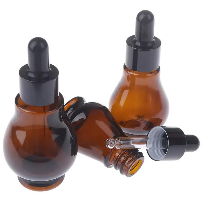 Flacons compte-gouttes vides en verre marron de 10/20/30ml