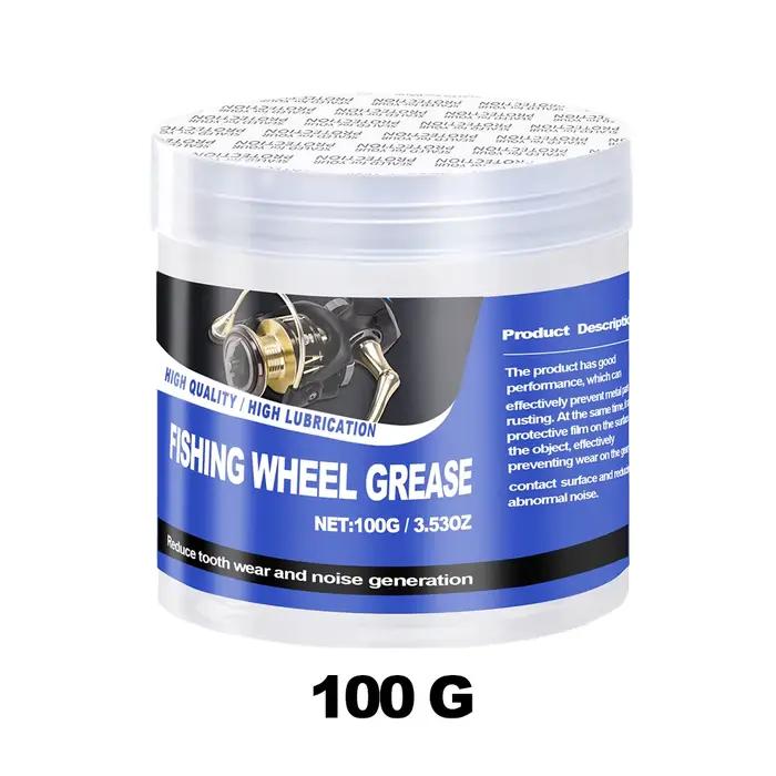 Graisse pour moulinet de pêche 50g/100g, huile pour moulinet de pêche, accessoires efficaces pour l'entretien du moulinet de pêche, lubrifiant pour moulinet de pêche
