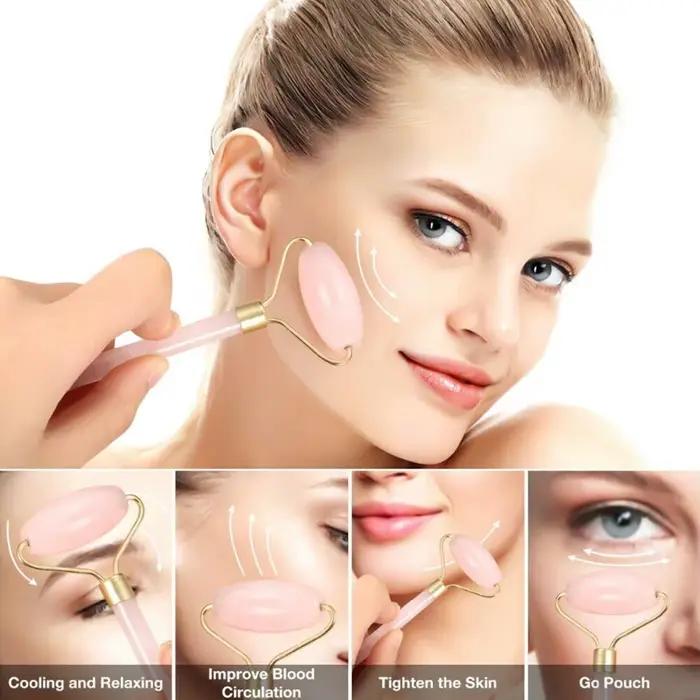 Jade pierre cou visage rouleau Guasha conseil corps masseur outil