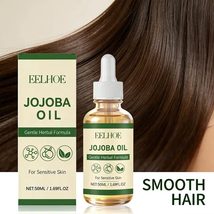Huile Essentielle Végétale Nourrissante Adoucissante pour la Peau Améliore l'Élasticité Lisse les Cheveux Réduit les Frisottis Hydratante Huiles de Jojoba pour Massage