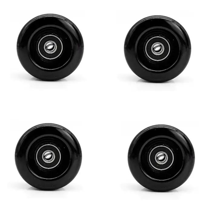 AB94-4 roues de patins à roulettes avec roulements pour patinage à double rangée, patins à roulettes quad d'extérieur/intérieur et skateboard, 32 mm x 58 mm 82A