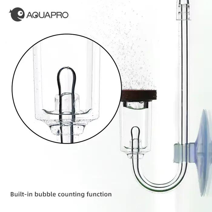 Diffuseur de CO2 d'aquarium avec compteur de bulles, atomiseur de Style Twinstar, accessoires pour plantes aquatiques en acrylique, pulvérisateur de fournitures