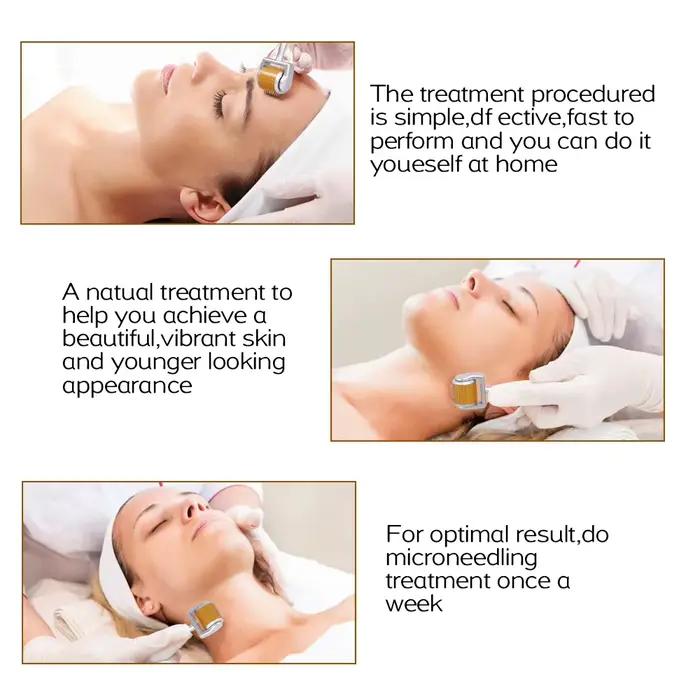 Rouleau de massage pour la peau avec micro-aiguilles