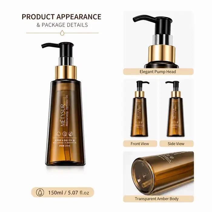 Démaquillant à l'huile essentielle de rose 150ml