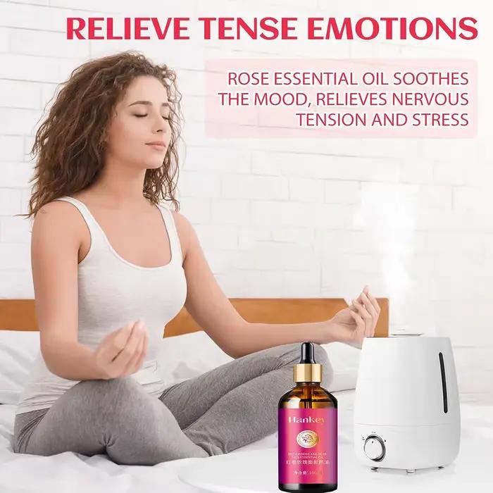 Huile de rose pour le visage à l'extrait de ginseng rouge