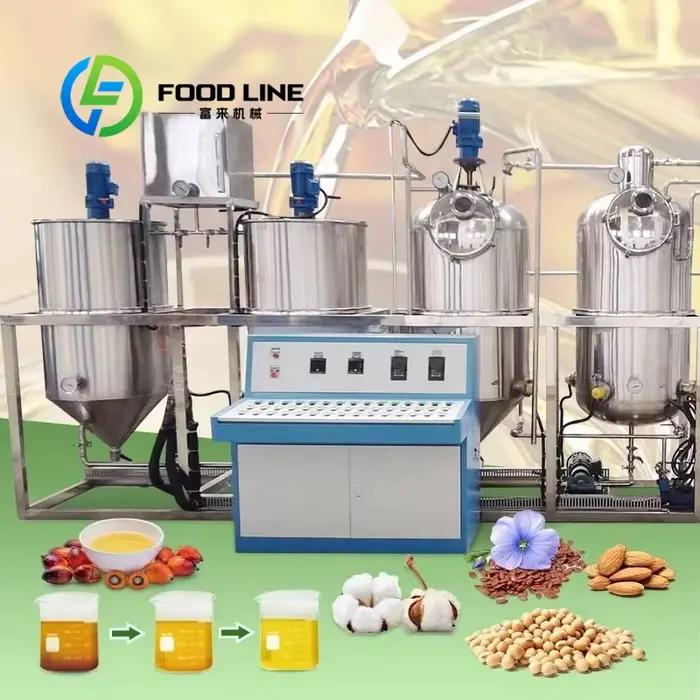 Ligne de traitement d'huiles comestibles, machine de pressage à froid et à chaud, système de raffinage continu pour arachides, tournesol, soja, graines de sésame, personnalisable