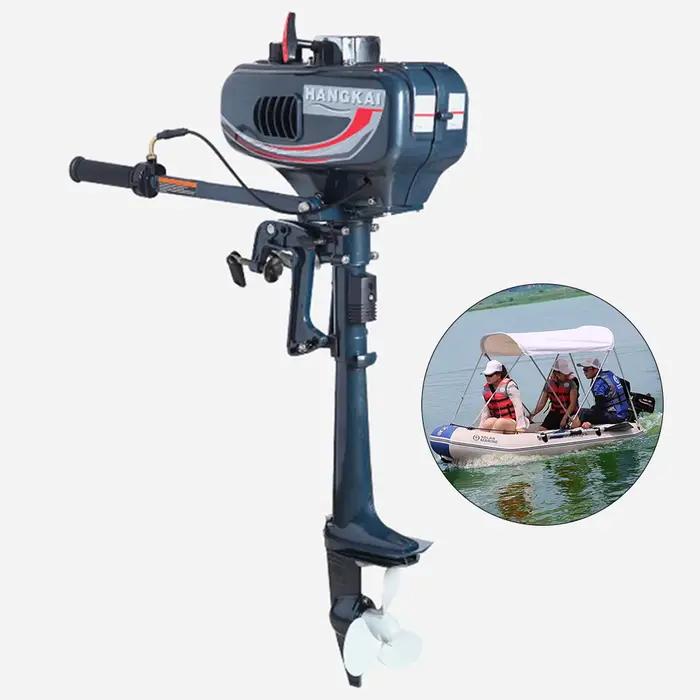 Bateaux de Kayak de pêche gonflables refroidis à l'eau, deux temps, 3.6 HP, moteur hors-bord, bateau d'assaut, moteur de canoë