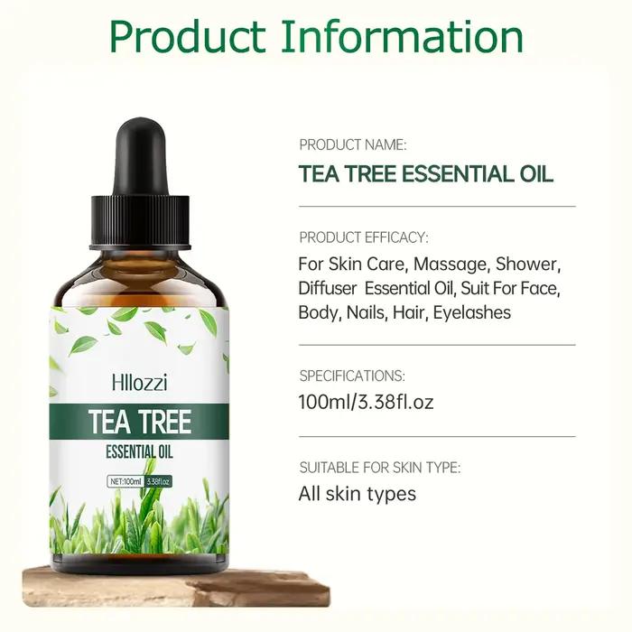 Huile essentielle d'arbre à thé 100ml/60ml/30ml