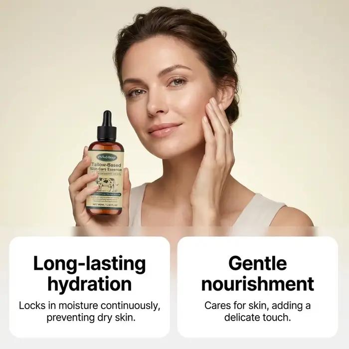 Huile Essentielle Hydratante Visage à Base de Suif – Nourrit Doucement