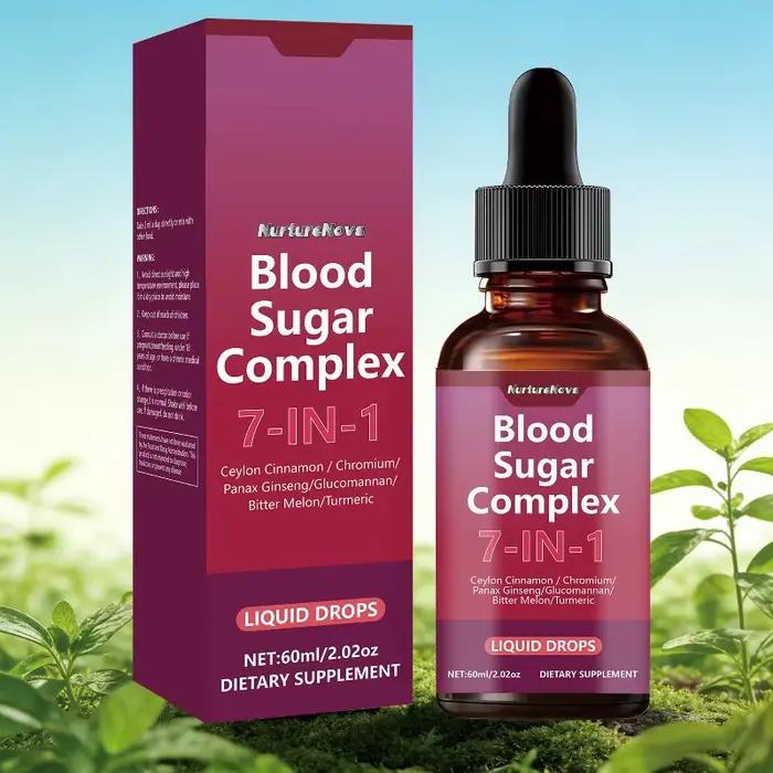 Offre Spéciale : Gouttes Liquides Complexe Glycémique – Complément Oral Naturel pour Soutenir l'Équilibre Métabolique et la Santé Quotidienne du Corps
