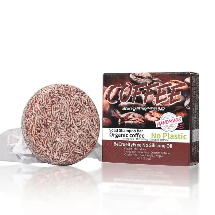 J + 60g café solide shampooing hydratant nettoyage décontamination contrôle de l'huile pellicule supprimant savon de soin des cheveux