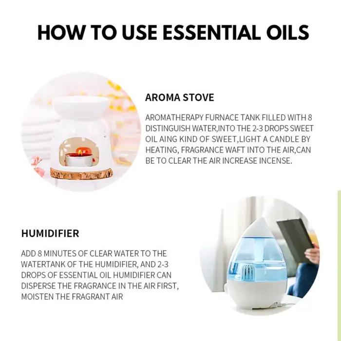 Ensemble d'huiles essentielles pures pour diffuseur