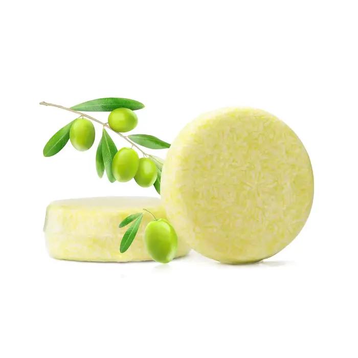 60g huile d'essence d'olive soin des cheveux nettoyage solide élément pur shampooing savon pour hommes et femmes
