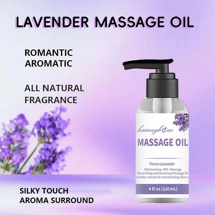 Huile de massage à la lavande pour les muscles apaisants