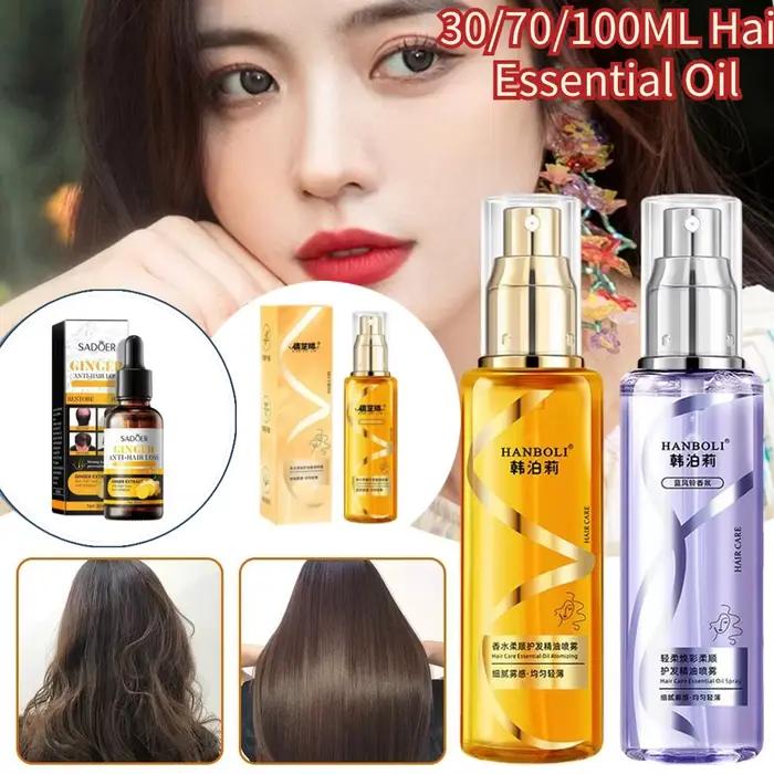 Spray d'huile essentielle pour cheveux