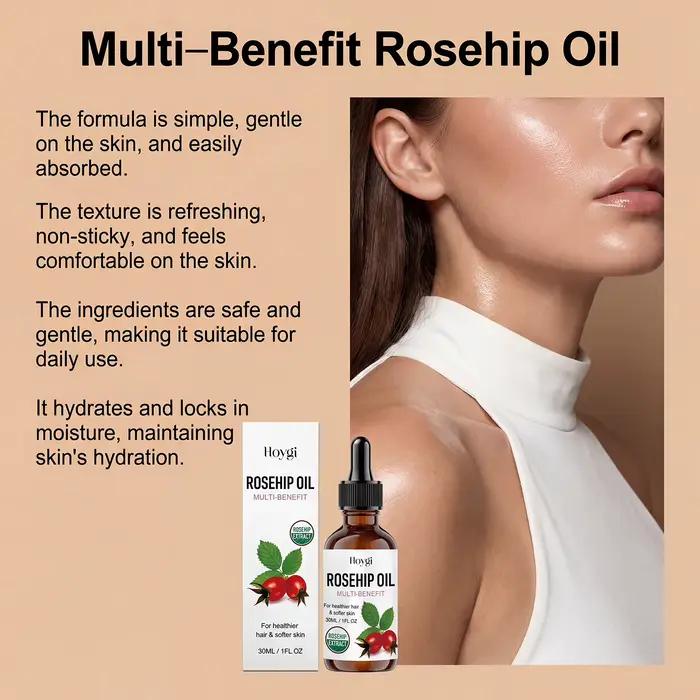 Huile Essentielle Naturelle de Rose Musquée Anti-Âge