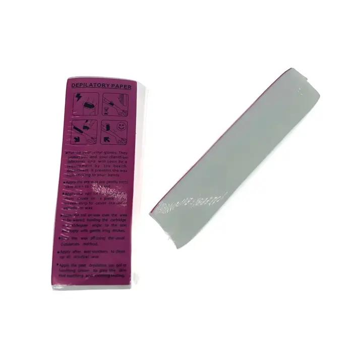 100 pièces épilation non tissé corps tissu cheveux enlever cire rouleaux de papier haute qualité épilation épilateur cire bande papier rouleau
