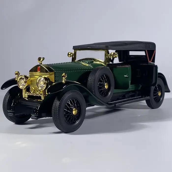 1:24 Rolls Royce Phantom I 1925 De Luxe Classique Rétro Berline En Alliage moulé Sous pression Modèle De Voiture Accueil À La Mode Jouets Ornements Cadeau D'anniversaire