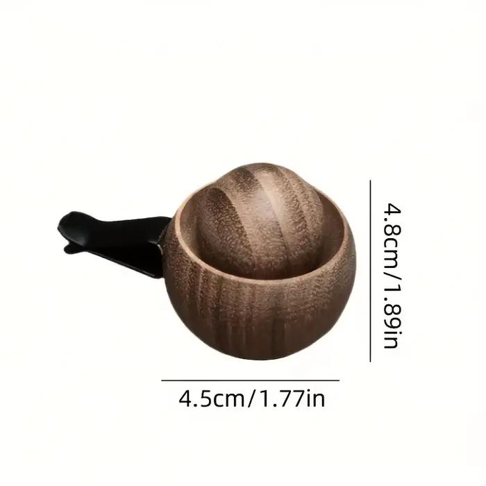 Diffuseur d'huiles essentielles en bois, sans électricité, en noyer noir naturel, mini, mignon, parfum pour la voiture et la maison, pour la chambre à coucher, le bureau