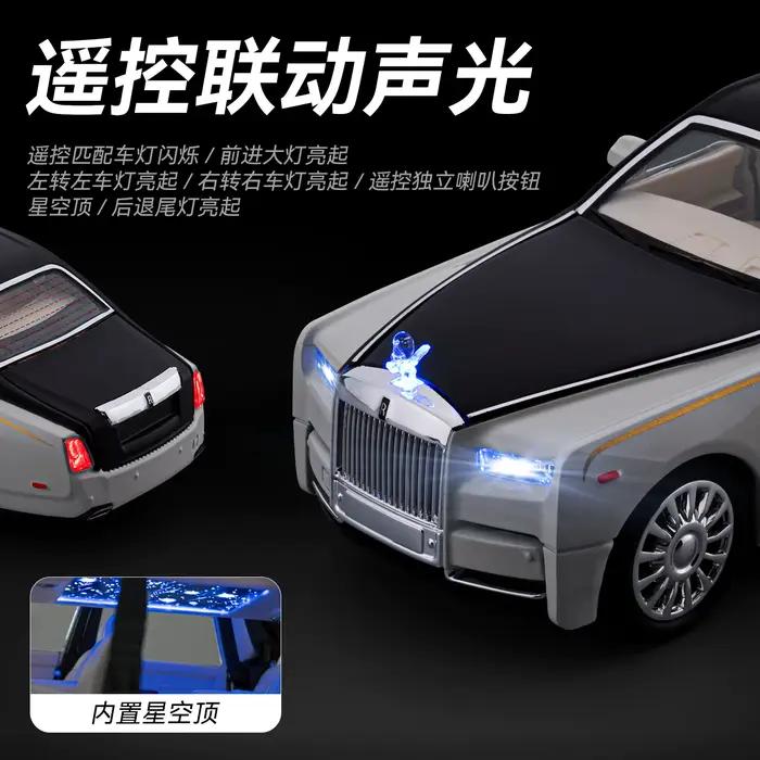 Modèle réduit de voiture Rolls Royce Phantom VIII de luxe à l'échelle 1:24, en alliage métallique, pour décoration intérieure ou cadeau