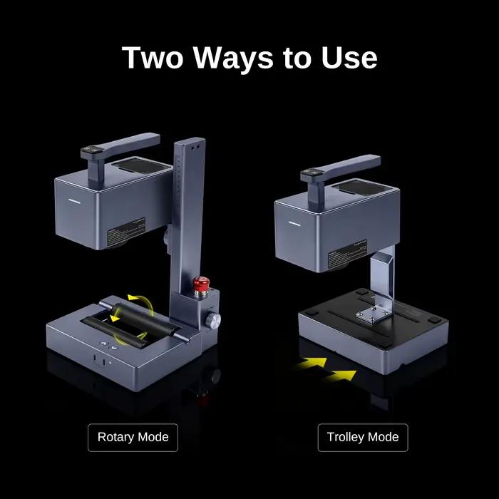 Rouleau rotatif Raymoto pour graveur laser compatible avec la machine de gravure laser R1 10W R1-PRO 20W