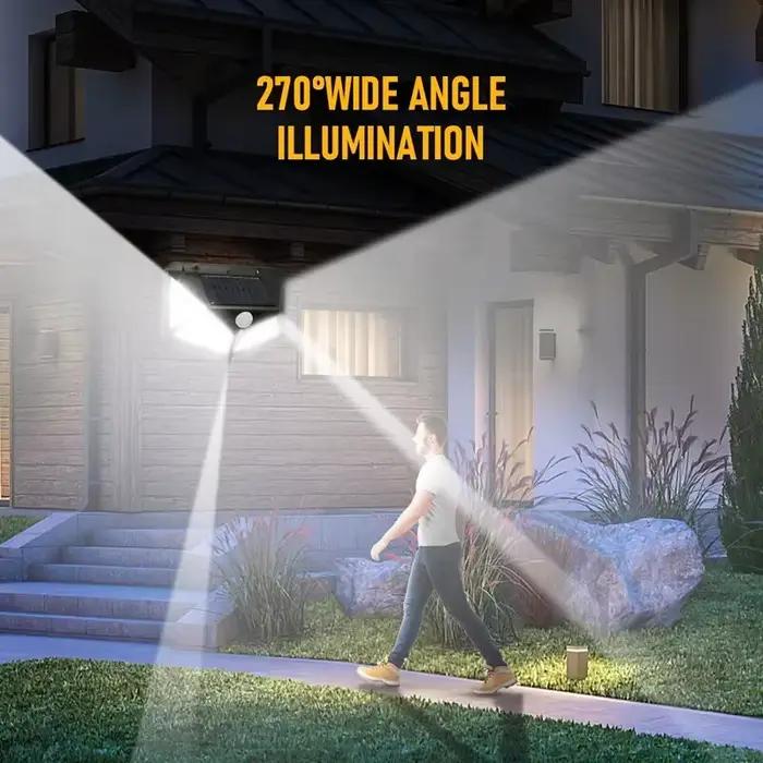 Lampes solaires LED pour décoration extérieure, lampes solaires de jardin, éclairage mural pour camping, maison, balcon, luminaire décoratif, panneau imperméable