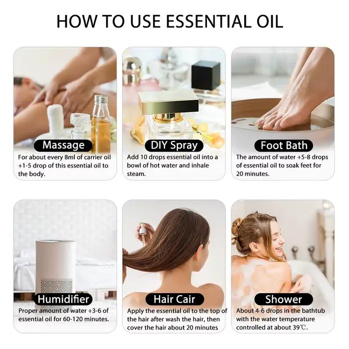 PHATOIL 100ML Copaiba huiles essentielles pures Helichrysum Neroli arbre à thé australien citron Eucalyptus curcuma origan huile de menthe verte