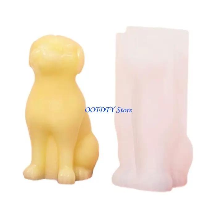 Moule à bougie antiadhésif 367A, chat, chien, lapin, facile à démouler, pour fabrication bougies, ornement bureau,