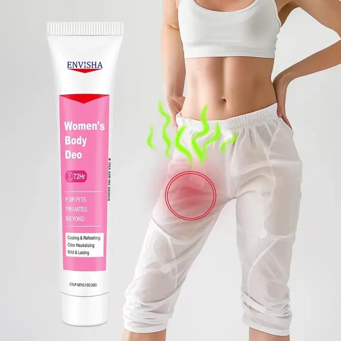 Crème hydratante et nourrissante ENVISHA pour peau sensible des femmes corps aisselles fesses soins quotidiens moments spéciaux