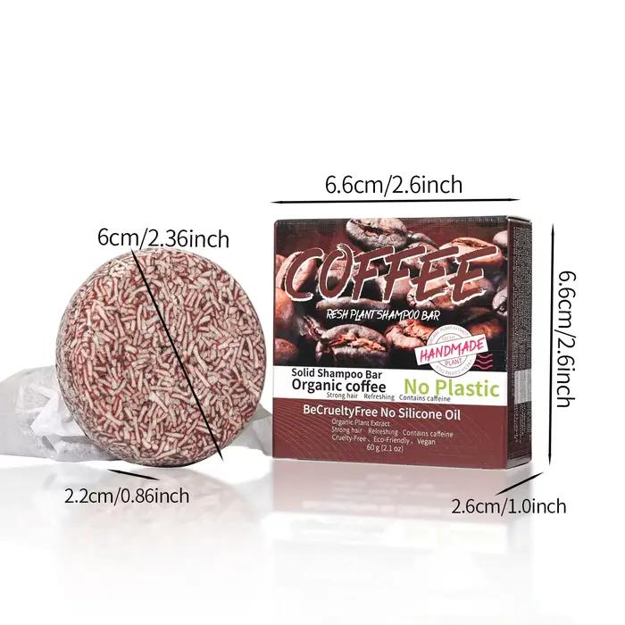 J + 60g café solide shampooing hydratant nettoyage décontamination contrôle de l'huile pellicule supprimant savon de soin des cheveux