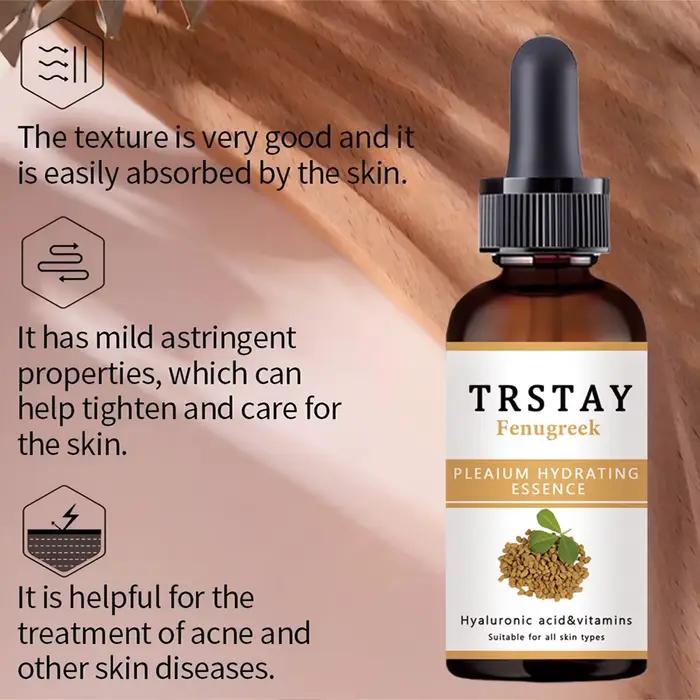 TRSTAY huile essentielle enrichissante de hanche fenogreque 100% pure et naturelle