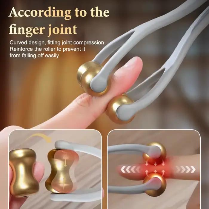 Soulagement innovant de la douleur articulaire des doigts : masseur de points d'acupuncture avec huile d'essence pour l'arthrite et la fatigue