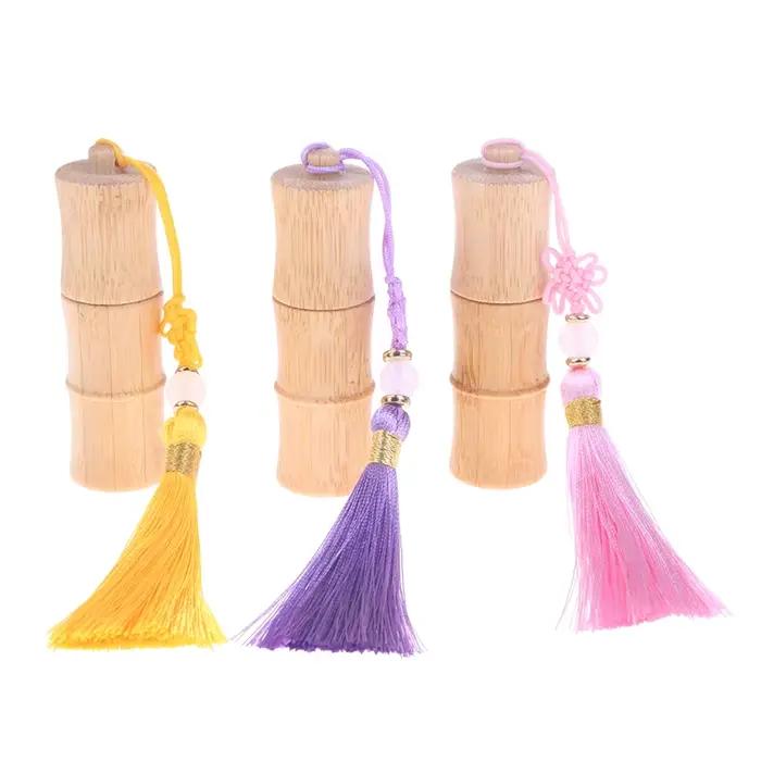 Bouteille à rouler en bambou écologique avec glands