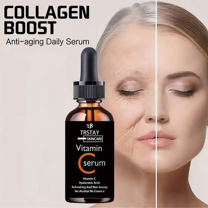 Essence de vitamine C anti-oxydation éclaircissante pour la peau huile essentielle VC acide hyaluronique