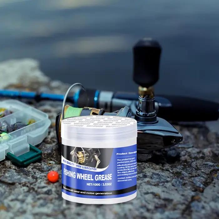 Graisse pour moulinet de pêche 50g/100g, huile pour moulinet de pêche, accessoires efficaces pour l'entretien du moulinet de pêche, lubrifiant pour moulinet de pêche