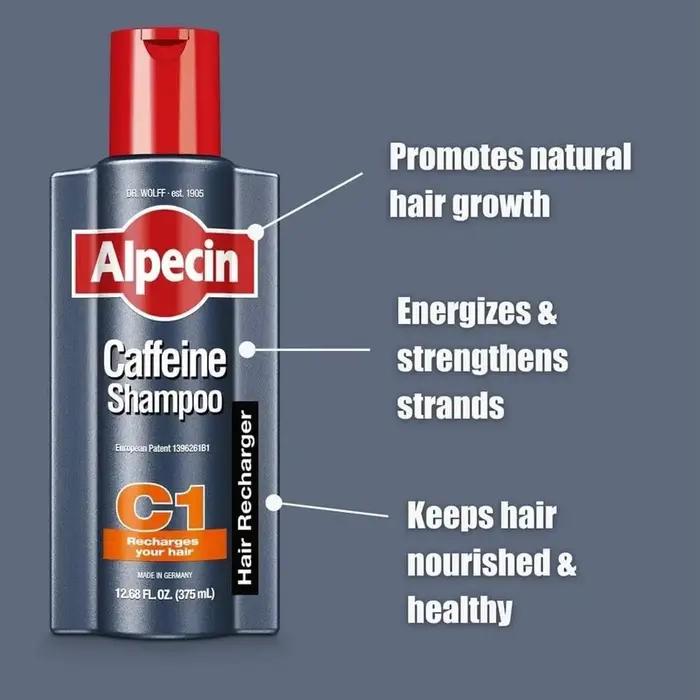 Shampooing à la caféine 250 ml – Contrôle du sébum