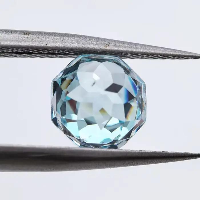 Perle de Pierre Précieuse Cubique Taillée en Rose Spéciale, Contre-indiqué, Vente en Gros et au Détail, pour Bricolage, Bague, Collier, Boucles d'Oreilles, Matériau Principal