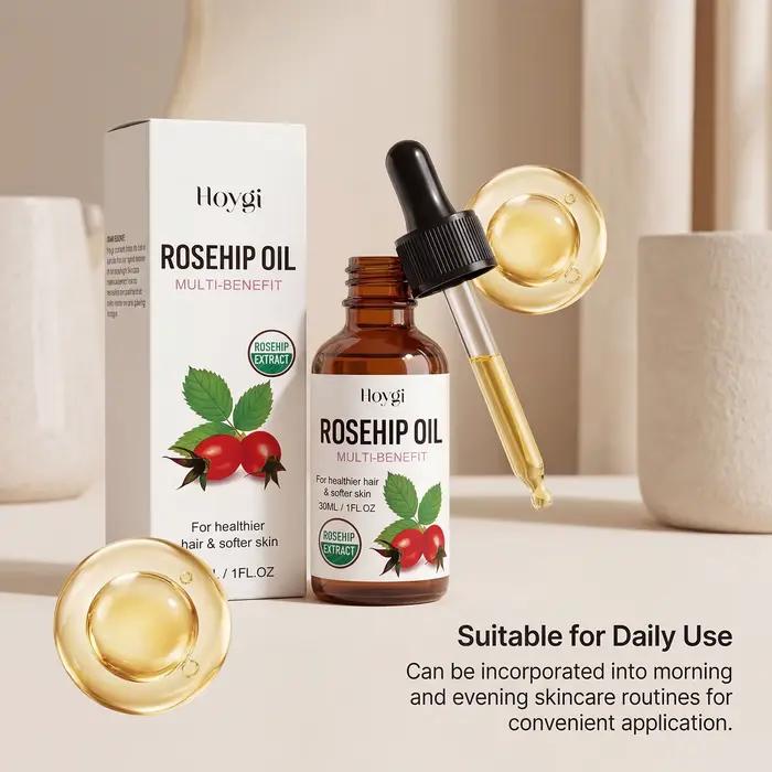 Huile Essentielle Naturelle de Rose Musquée Anti-Âge