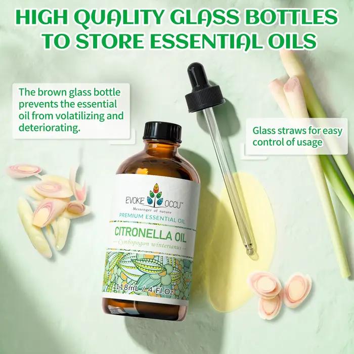 Huiles essentielles EVOKE OCCU Citronella pour nettoyer, purifier et détendre l'atmosphère à la maison, au bureau et en plein air