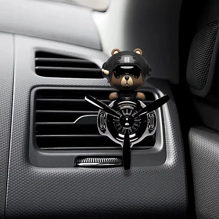 Diffuseur d'aromathérapie rotatif Ours Pilote pour voiture et avion