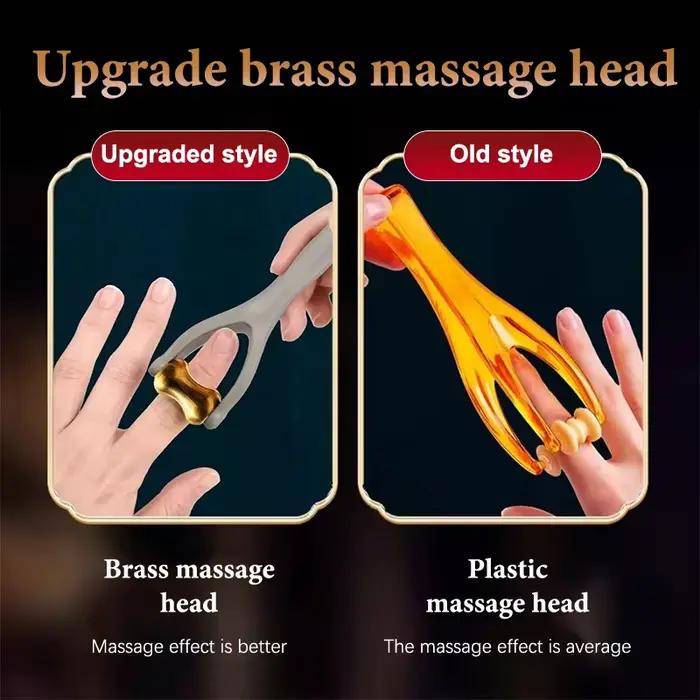 Massage des doigts rouleau à double rangée conception
