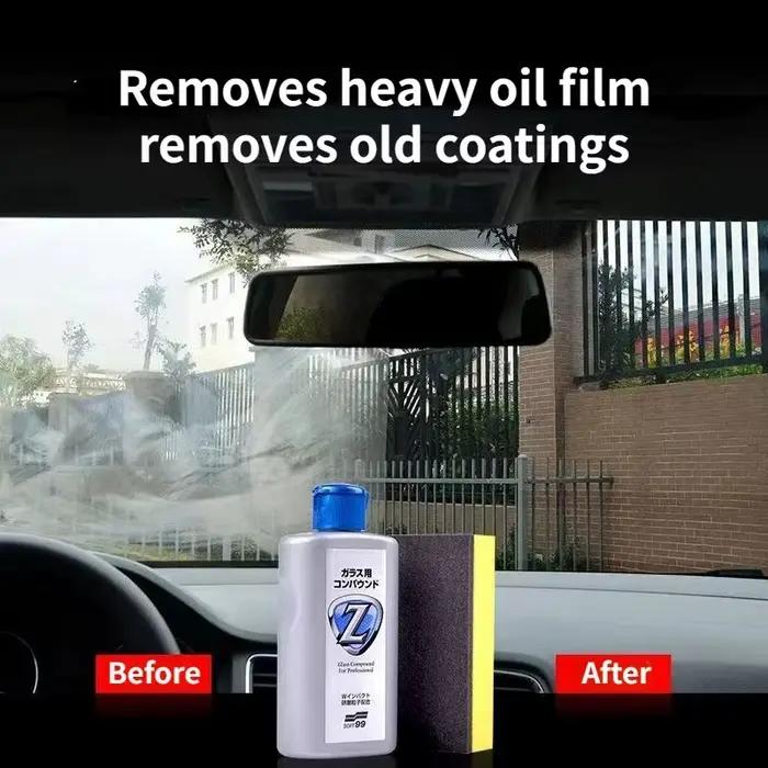 Soft99-Dissolvant de Film d'Huile Ultra Glprogressif pour Verre de Voiture, Nettoyeur de Pare-Brise, Polissage de Vitres Transparentes, Détails Automobiles