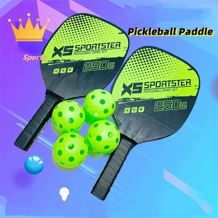 Pagaie de Pickleball, Sports d'entraînement en plein air, ensemble de raquettes de Tennis pour enfants et adultes, accessoires de sport ultra légers 