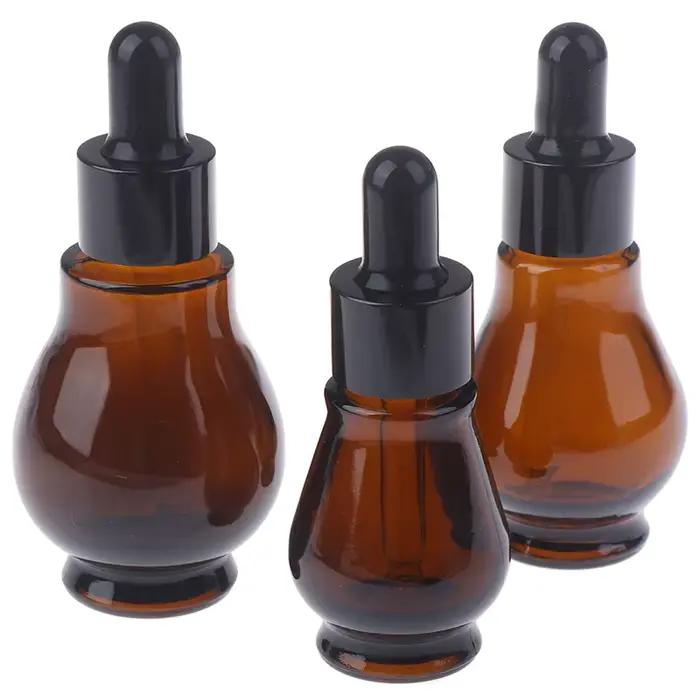 Flacons compte-gouttes vides en verre marron de 10/20/30ml