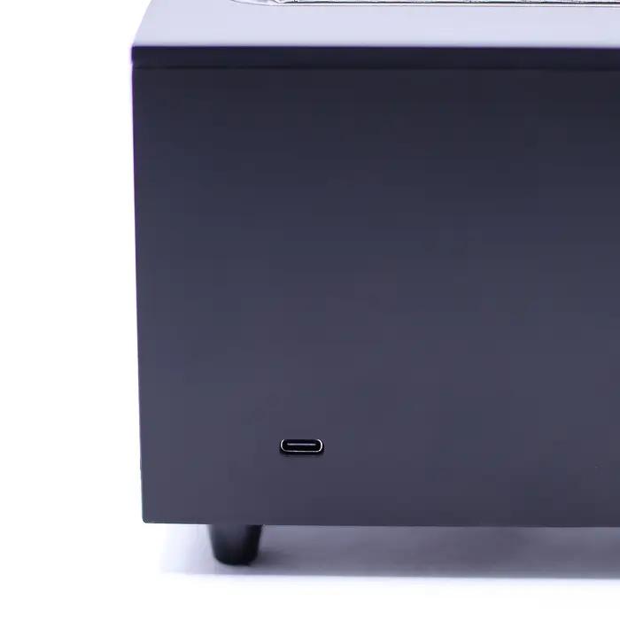 Flame Effect Aroma Diffuser with Birdsound - Black USB - Colour Change