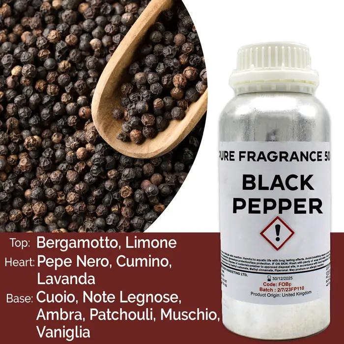 Black Pepper Pure Fragrance Oil - 500ml
